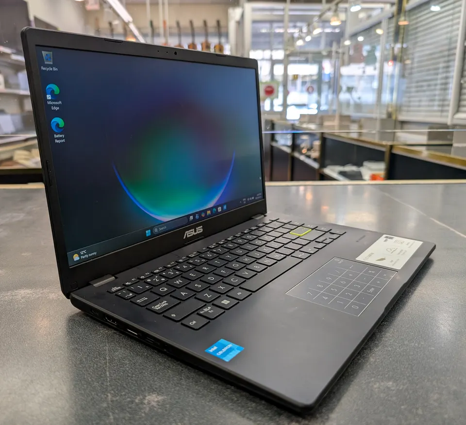 ASUS VivoBook Go 14 E410KA laptop in Star Black, Intel Celeron N4500, 4GB RAM, 128GB eMMC