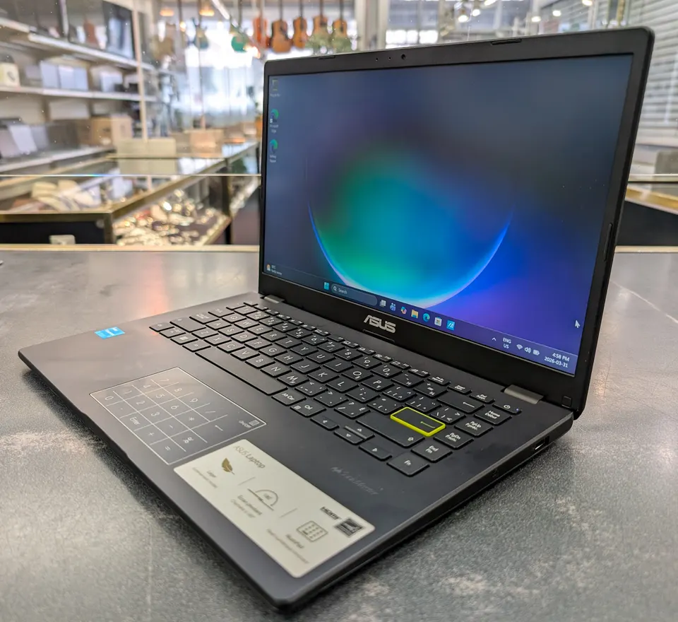 ASUS VivoBook Go 14 E410KA laptop in Star Black, Intel Celeron N4500, 4GB RAM, 128GB eMMC