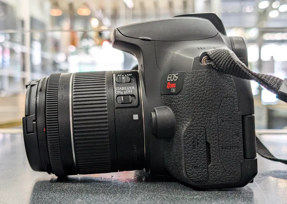 Canon EOS Rebel T8i with the 18-55mm IS STM lens kit