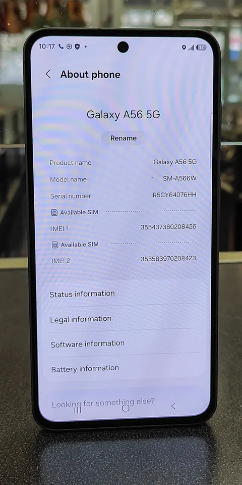 Samsung Galaxy A56 5G 128GB 8GB RAM Unlocked Graphite SM-A566W w/ Case