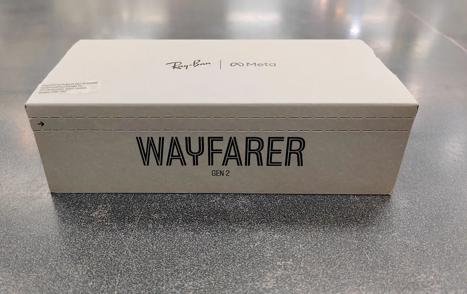 Sealed Ray-Ban Meta Wayfarer Gen 2 RW4012 smart glasses retail box in Shiny Black configuration