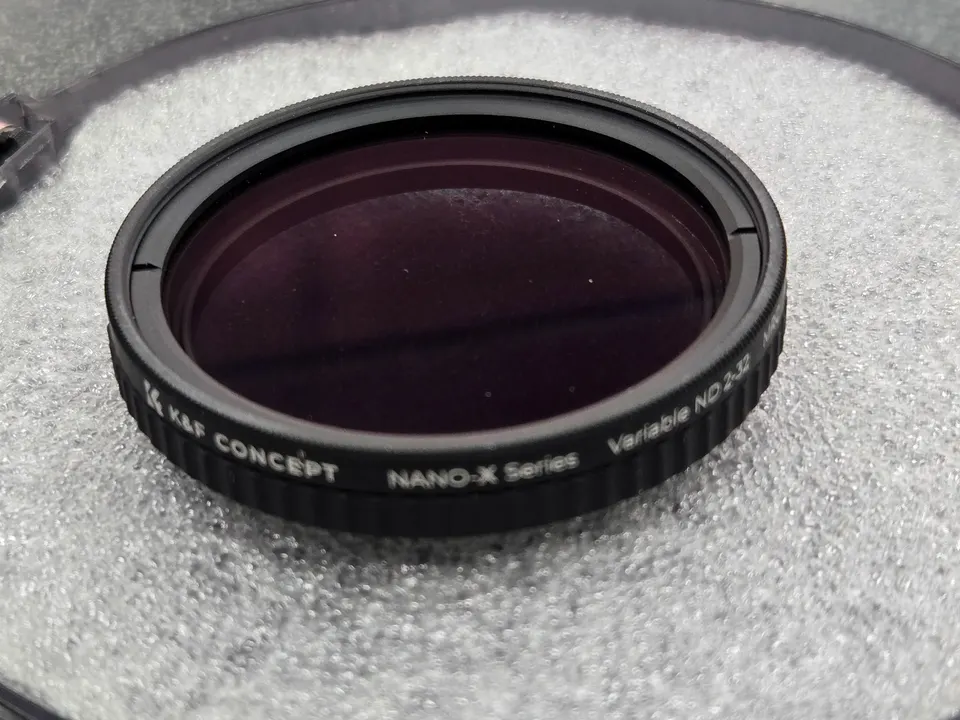 K&F Concept Nano-X variable ND filters in 43mm and 52mm sizes with ND2–ND32 range and MRC coating