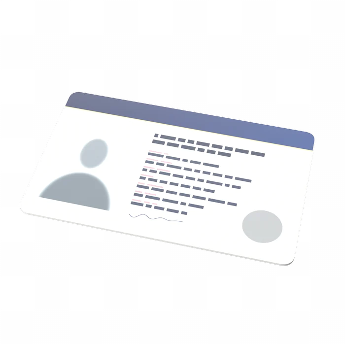 Illustration of a photo ID card