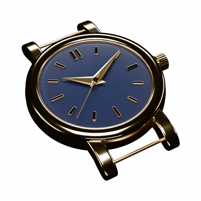 Illustration of a gold watch